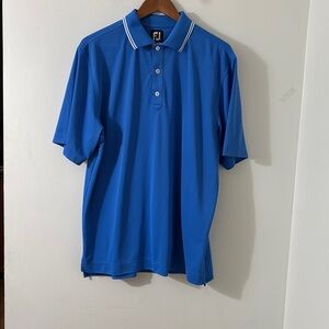 FootJoy Classic Blue Polo Golf Short Sleeve Shirt Size M
